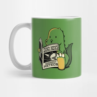 Dinosaur Meteor Jurassic News by Tobe Fonseca Mug